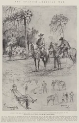 The Spanish-American War, Scenes in the Camp at Tampa, Where the American Troops Have Been Assembling for the Advance on Cuba